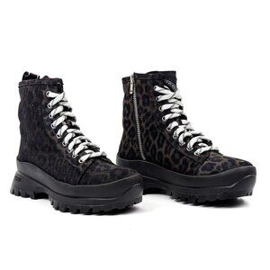 P448 Women Denise Black Camo Vibram Outdoor Hiking Boots 5.5-6US EUR36
